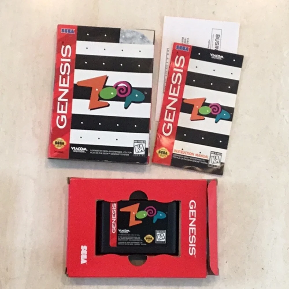 Pitfall The Mayan Adventure Sega Genesis Game & Zoop Sega Genesis Games CIB Lot